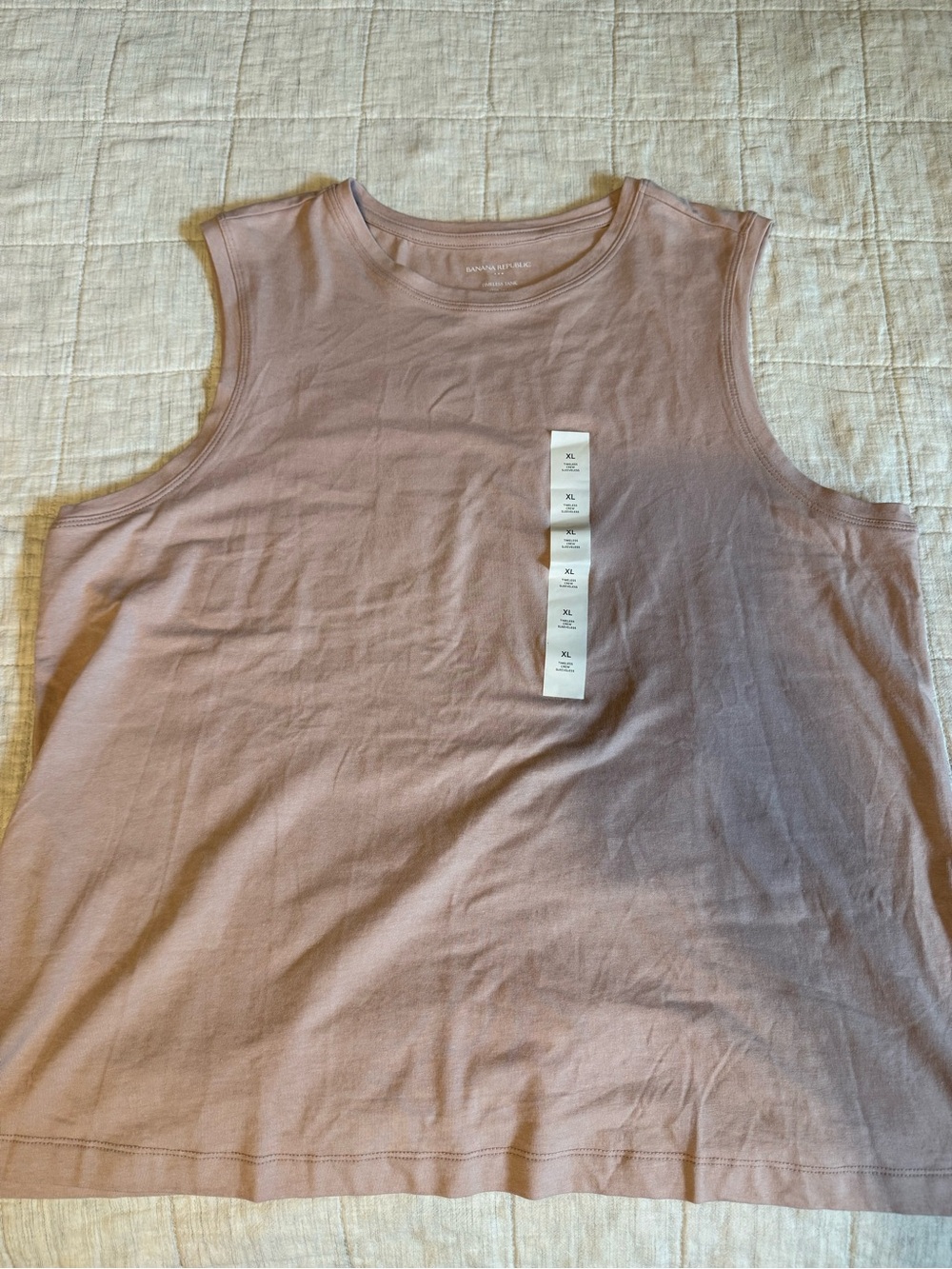 Banana Republic Timeless Tank XL Dusty Rose Pink NWT Sleeveless